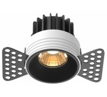 Встраиваемый светильник Maytoni Technical Round DL058-7W2.7K-TRS-B