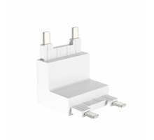 Соединитель угловой L-образный для треков накладных SWG PRO SLIM CN-SLIM-WH-TL