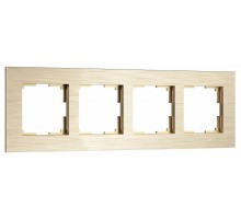 Рамка на 4 поста Werkel AluMax шампань W0043511