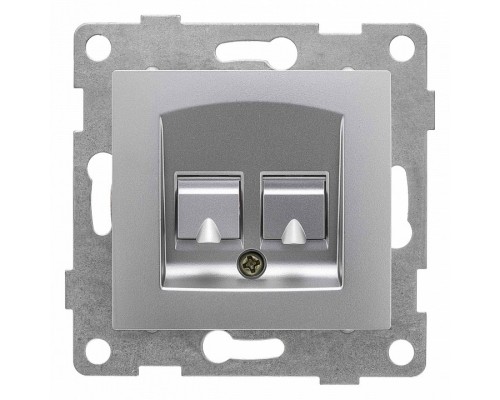 Розетка двойная телефонная RJ-12 Gusi Electric UGRA С11Т2-004
