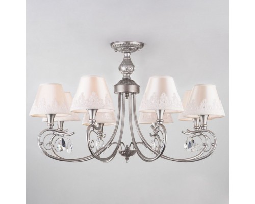 Люстра на штанге Eurosvet Incanto 60069/8 серебро Люстра на штанге Eurosvet Incanto 60069/8 серебро