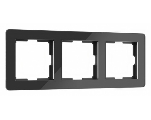 Рамка на 3 поста Werkel Acrylic (черный) W0032708