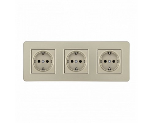 Розетка с заземлением и со шторкой Arte Milano SET16-3 SET16-3-40-1x3 shampan Розетка с заземлением и со шторкой Arte Milano SET16-3 SET16-3-40-1x3 shampan